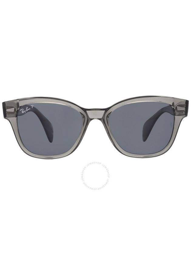 Ray Ban Polarized Dark Blue Square Unisex Sunglasses RB0880S 66353R 52 - RAY-BAN - BALAAN 1