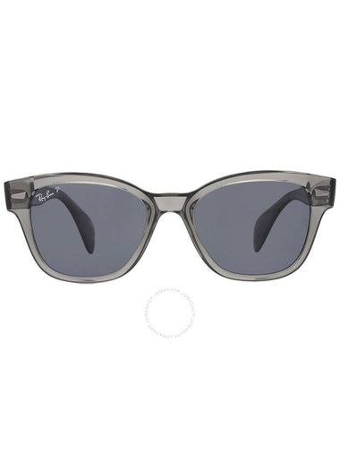 Ray Ban Polarized Dark Blue Square Unisex Sunglasses RB0880S 66353R 52 - RAY-BAN - BALAAN 1