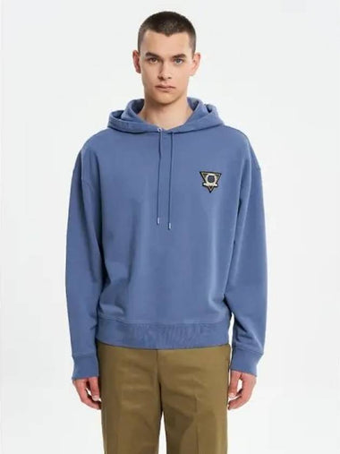 Men s Surf College Oversized Boxy Fit Hooded Sweatshirt Hoodie Storm Blue Domestic Product GM0024031300325 - MAISON KITSUNE - BALAAN 1