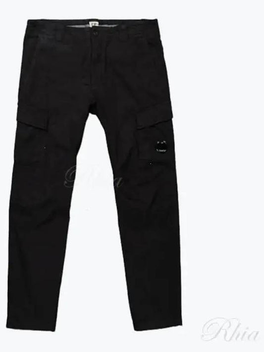 Lens Detail Panel Cargo Straight Pants Black - CP COMPANY - BALAAN 2