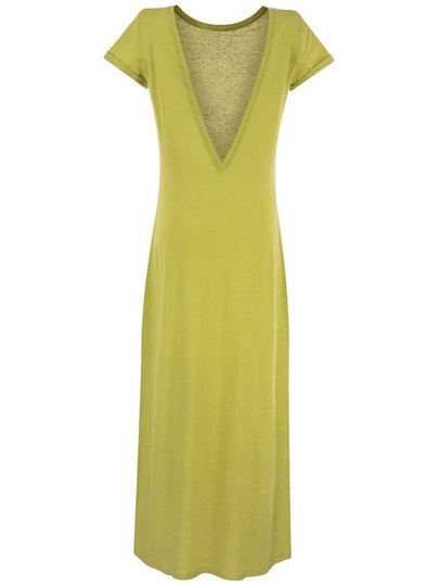 Dress with back neckline - MAJESTIC FILATURES - BALAAN 2