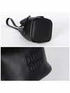 Logo Leather Bucket Bag Black - MIU MIU - BALAAN 6