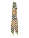 Skinny Check Silk Scarf Archive Beige - BURBERRY - BALAAN 2