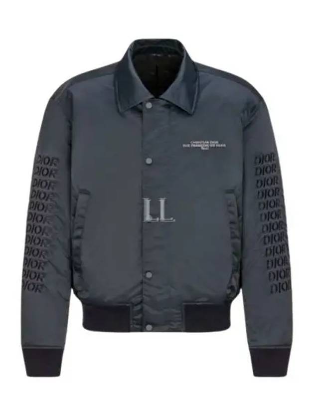 Technical Twill Bomber Jacket Navy - DIOR - BALAAN 2