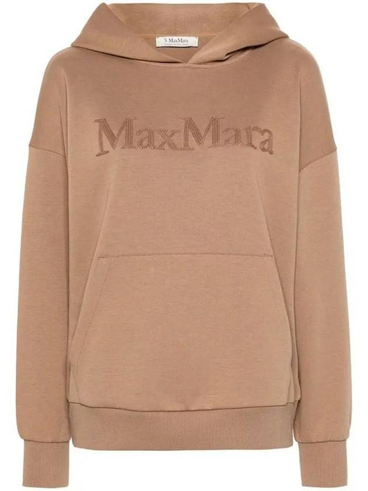 Sapore Embroidered Logo Hoodie Camel - MAX MARA - BALAAN 2