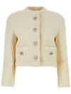 Wool Blazer Metal GG Button Jacket Ivory - GUCCI - BALAAN 1