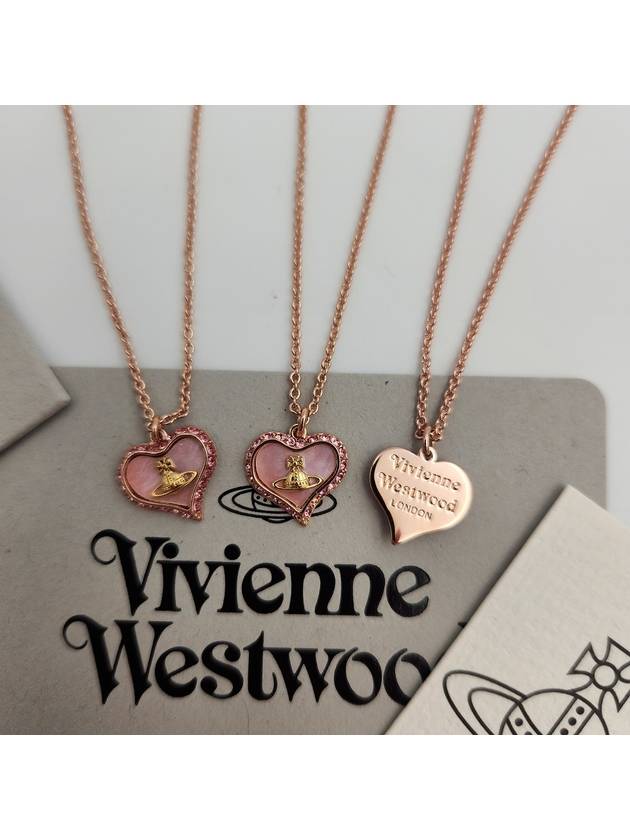 Petra Heart Logo Necklace Rose - VIVIENNE WESTWOOD - BALAAN 3