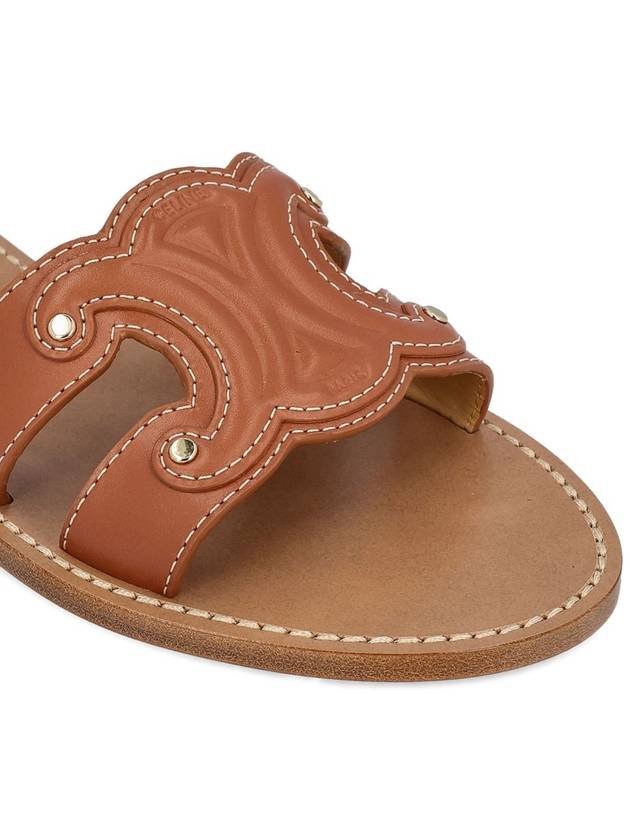 Triomphe Calfskin Mule Tan - CELINE - BALAAN 5