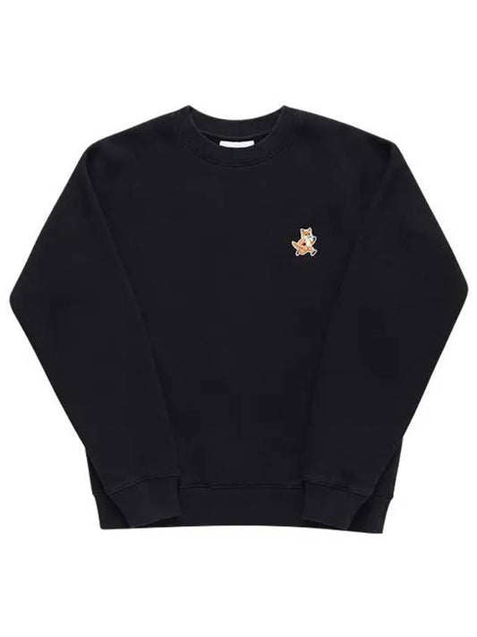 Speedy Fox Patch Comfort Sweatshirt Black - MAISON KITSUNE - BALAAN 2