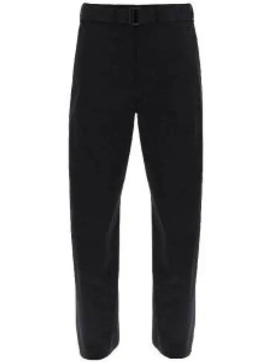 Twisted Cotton Twill Straight Pants Black - LEMAIRE - BALAAN 2