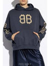 Crypto Medium Fit Hoodie Blue - BALENCIAGA - BALAAN 2