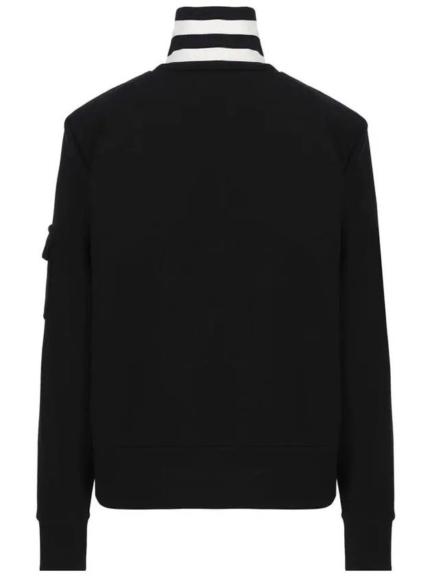 Padded Cotton Cardigan Black - MONCLER - BALAAN 4