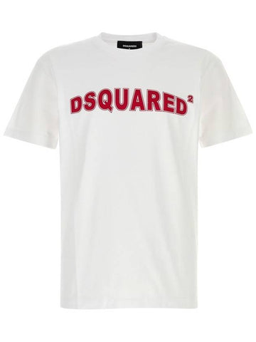 DSQUARED2 White Cotton T-Shirt - DSQUARED2 - BALAAN 1