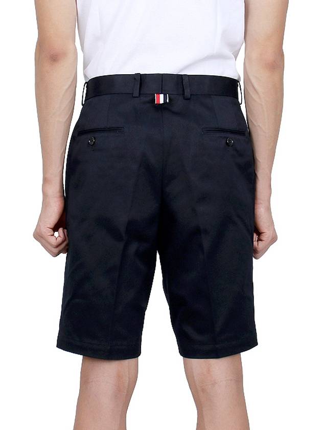 Unconstructed Chino Cotton Twill Shorts Navy - THOM BROWNE - BALAAN 6