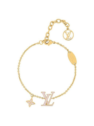 LV Iconic Enamel Bracelet Light Pink Gold - LOUIS VUITTON - BALAAN 1