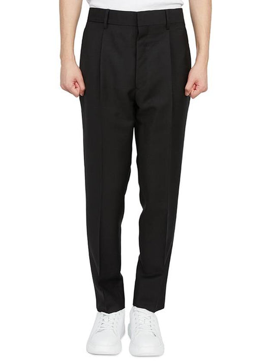 mohair wool straight pants black - PRADA - BALAAN 2