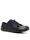 Peu Leather Low Top Sneakers Blue - CAMPER - BALAAN 3