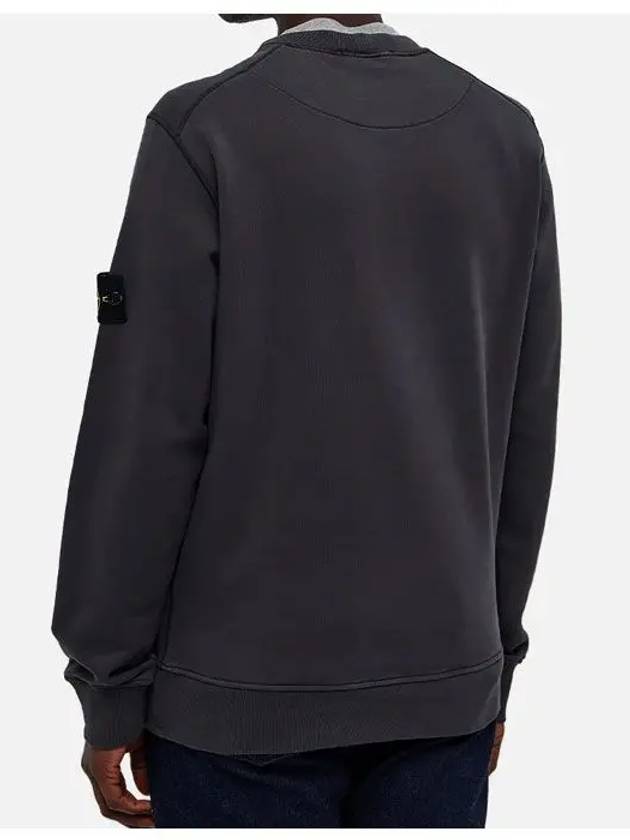 Wappen Patch Garment Dyed Sweatshirt Charcoal - STONE ISLAND - BALAAN 4