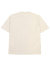 Small Heart Logo Boxy Fit Short Sleeve T-shirt Heather Light Beige - AMI - BALAAN 3