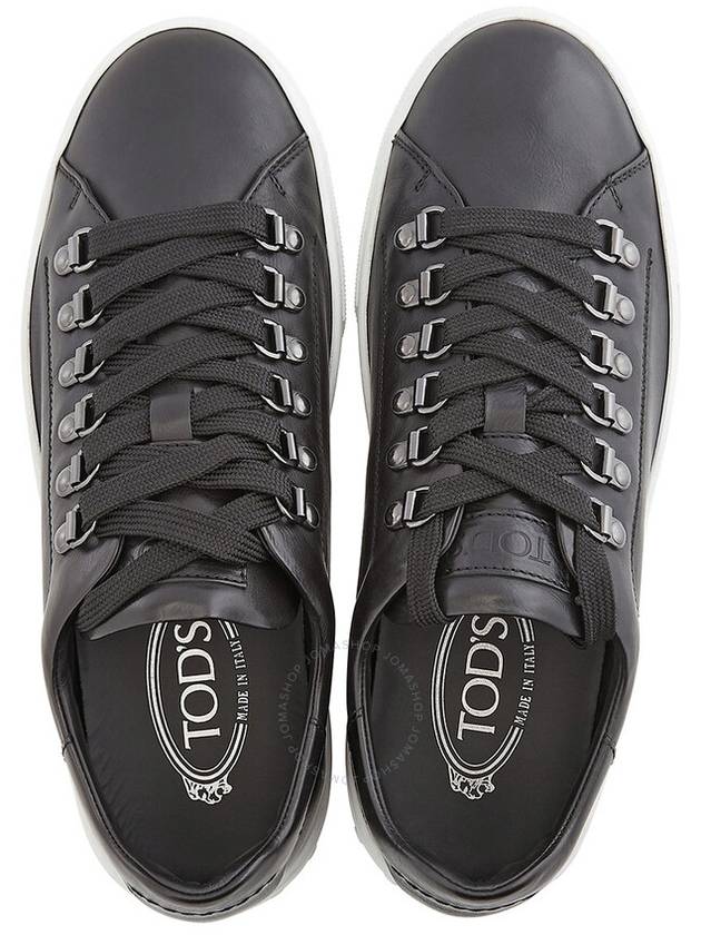 Tods Men's Cassetta Gomma Leather Low-Top Sneakers, Brand Size 6 ( US Size 7 ) - TOD'S - BALAAN 3