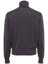 Heart Logo Wool Turtleneck Grey - AMI - BALAAN 3