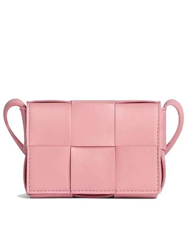 Intrecciato Cassette Small Cross Bag Pink - BOTTEGA VENETA - BALAAN 2