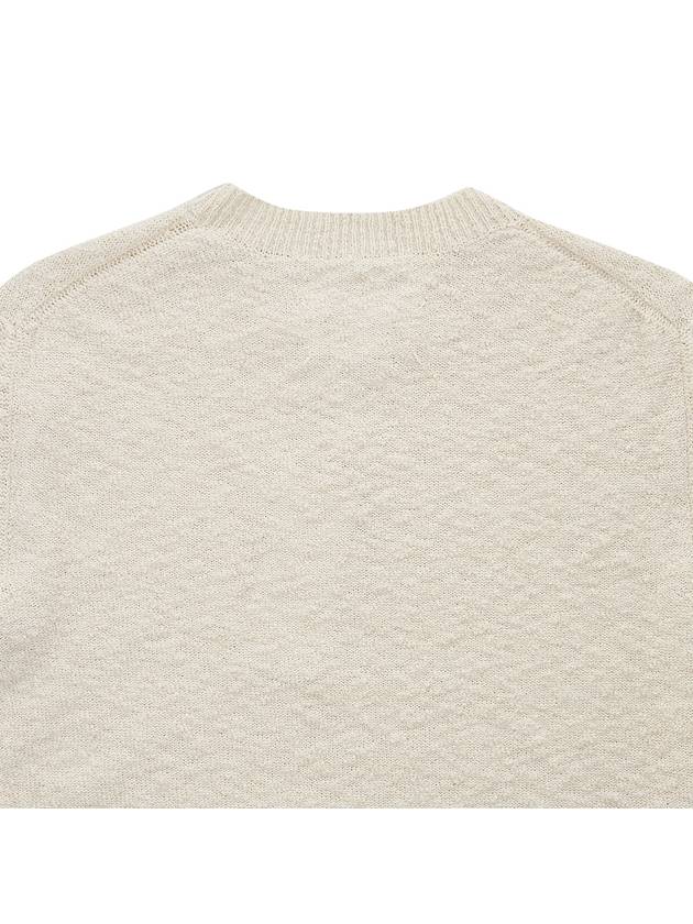 Back Stitch Crew Neck Knit Top Cream - MAISON MARGIELA - BALAAN 7