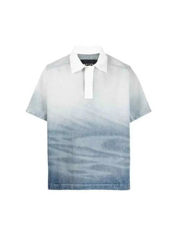 Shade effect denim polo shirt 6021BD003 - BOTTER - BALAAN 1