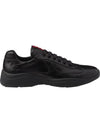 America's Cup Patent Leather Low Top Sneakers Black - PRADA - BALAAN 2