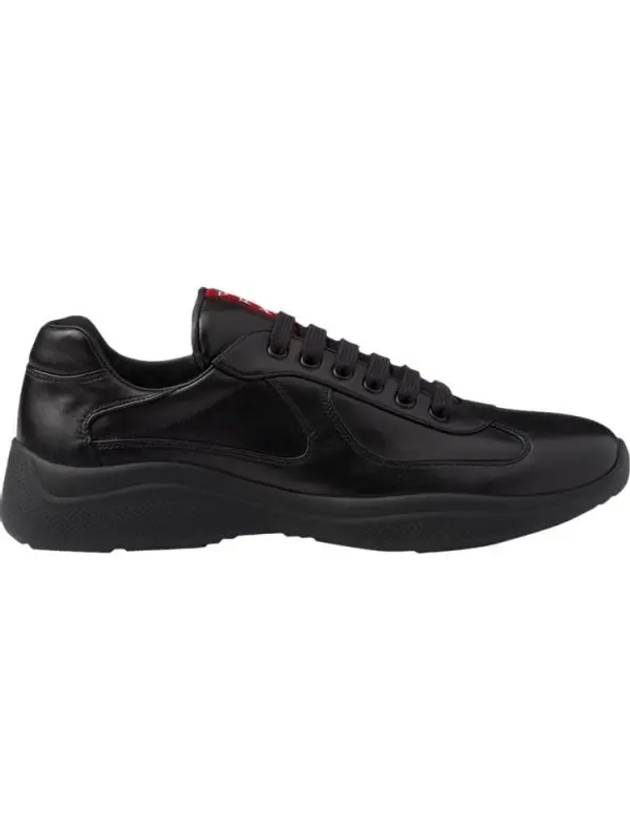 America's Cup Patent Leather Low Top Sneakers Black - PRADA - BALAAN 2