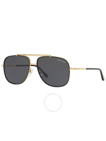 Tom Ford Benton Grey Pilot Unisex Sunglasses FT0693 30A 58 - TOM FORD - BALAAN 1