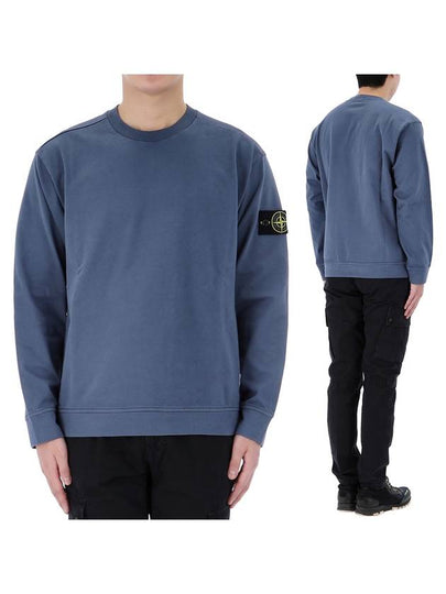 Compass Badge Cotton Sweatshirt Avio Blue - STONE ISLAND - BALAAN 2