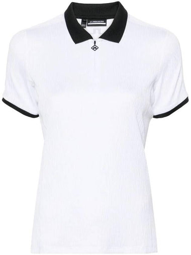 Izara Short Sleeve Polo Shirt White - J.LINDEBERG - BALAAN 1