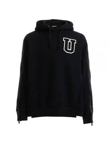 UC2C4810 BLACK logo patch hoodie - UNDERCOVER - BALAAN 1