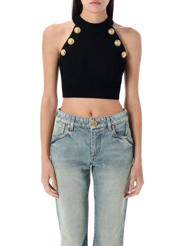 6 BTN HALTER NECK TOP - BALMAIN - BALAAN 1