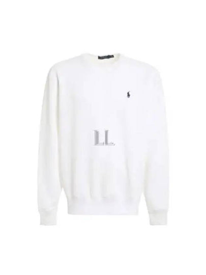 Embroidered Logo Pony Crew Neck Sweatshirt White - POLO RALPH LAUREN - BALAAN 2