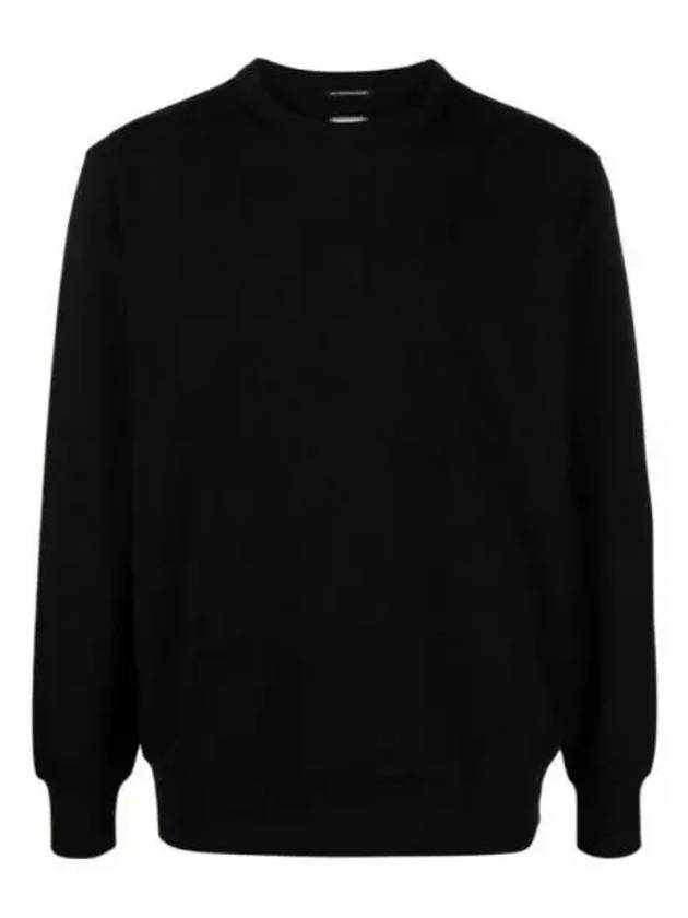 Metropolis Series Stretch Fleece Logo Sweatshirt Black - CP COMPANY - BALAAN 2