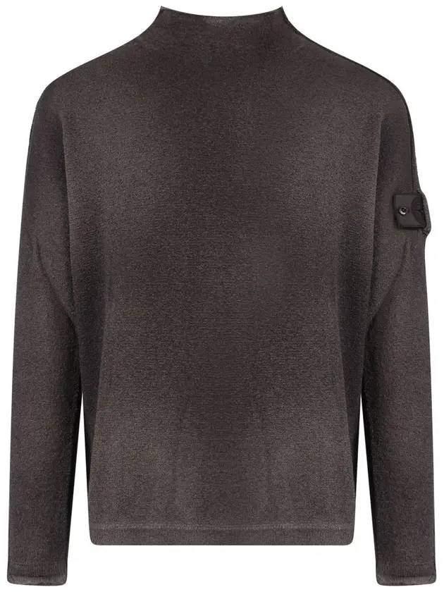 Shadow Project Mock Neck Knit Top Grey - STONE ISLAND - BALAAN 1