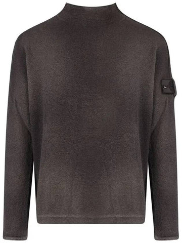 Shadow Project Mock Neck Knit Top Grey - STONE ISLAND - BALAAN 1