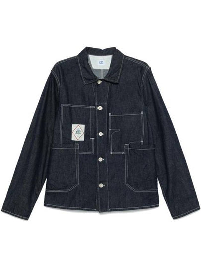 Multi-Pocket Denim Jacket Dark Blue - CP COMPANY - BALAAN 2