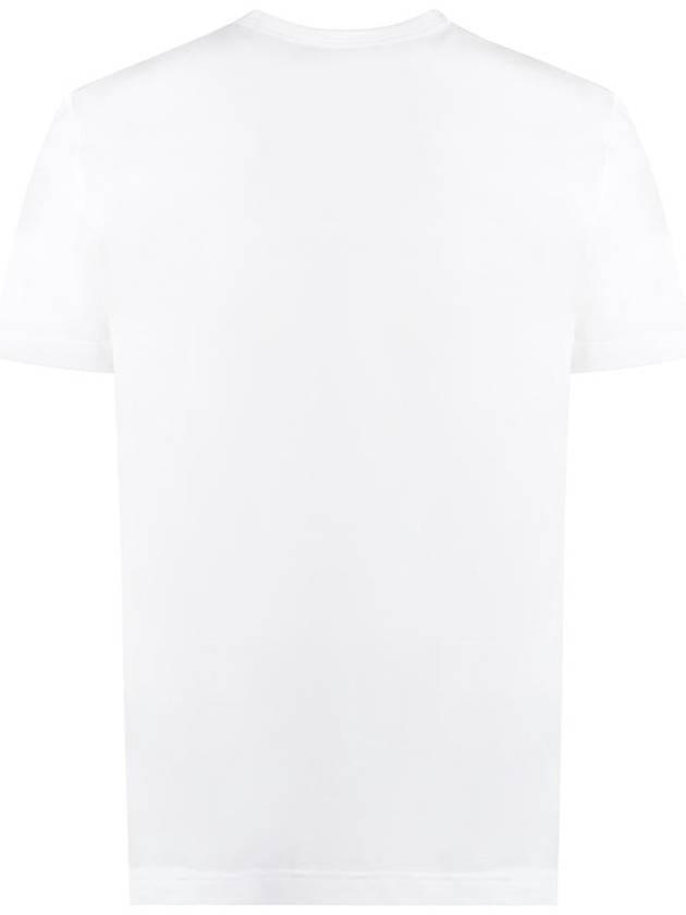 logo patch crew neck cotton short sleeve t-shirt white - DOLCE&GABBANA - BALAAN 3