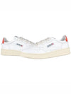 Men's Medalist Low Top Sneakers White Orange - AUTRY - BALAAN 2