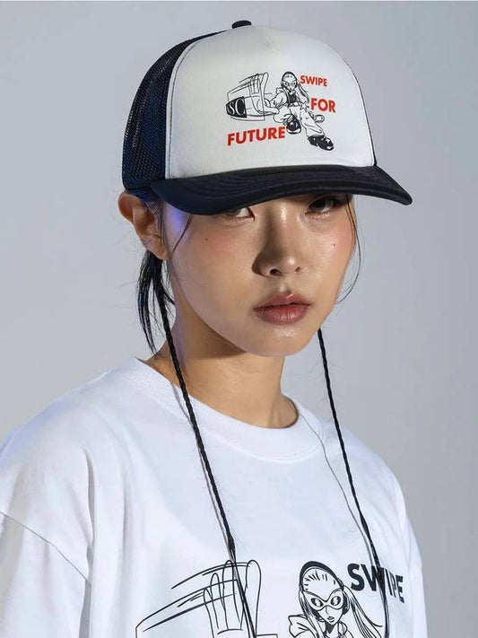 PUSH SEND BUTTON MESH CAP BLACK - NET SOCIAL CLUB - BALAAN 2