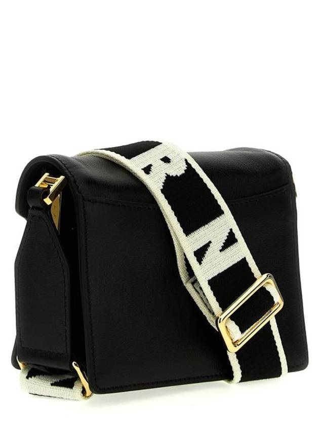 Women's Mini Trunk Soft Shoulder Bag Black - MARNI - BALAAN 5