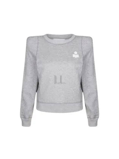 PrissaLogo Print Sweatshirt Grey - ISABEL MARANT - BALAAN 2