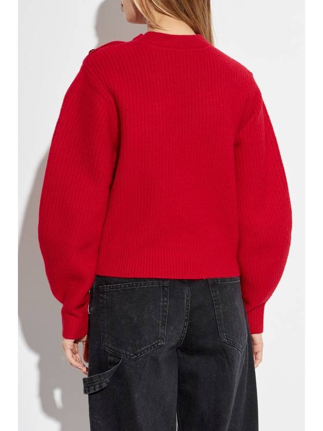 Isabel Marant Wool Sweater Nolly, Women's, Red - ISABEL MARANT - BALAAN 4