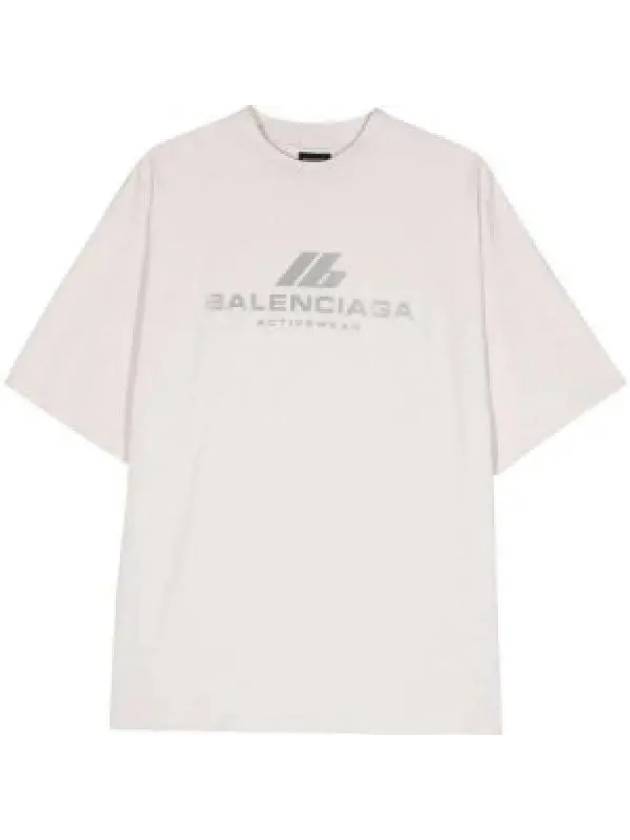 Activewear Medium Fit Short Sleeve T-Shirt White - BALENCIAGA - BALAAN 2