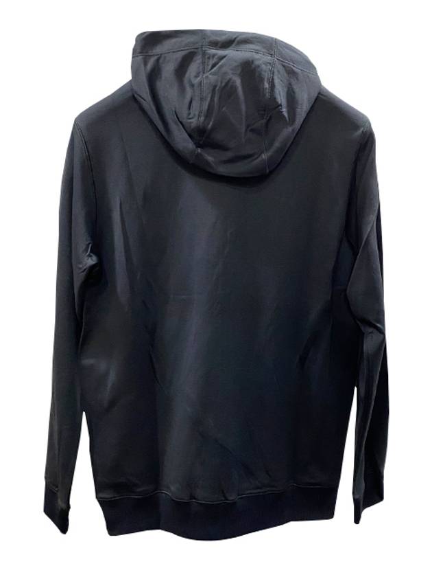 Men's Stellina Logo Zip Up Hoodie Black - STONE ISLAND - BALAAN 4