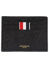 Note Compartment Card Wallet Black - THOM BROWNE - BALAAN 2