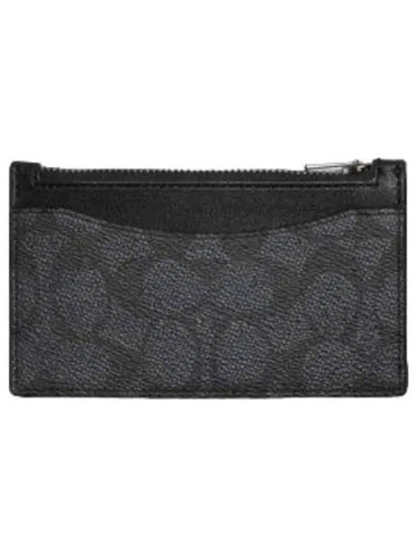 Home Card Case Signature Canvas Wallet - COACH - BALAAN 1